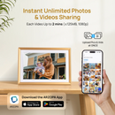 Arzopa D10 Champagne Gold Digital Photo Frame
